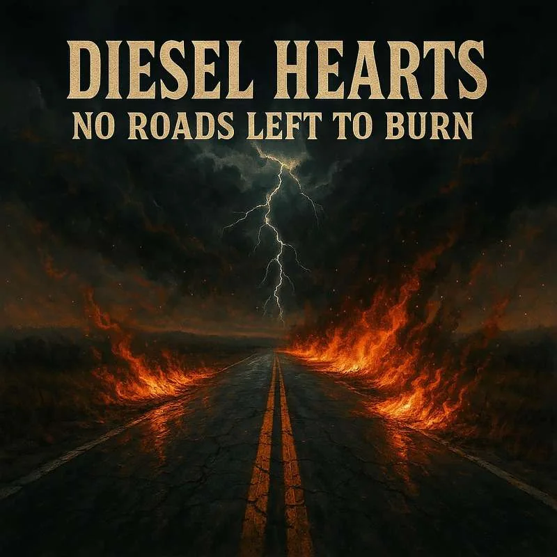 No Roads Left to Burn album artwork by Diesel Hearts