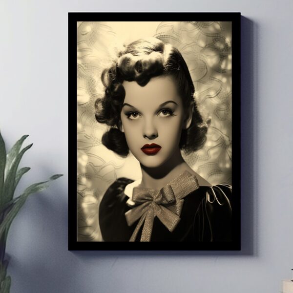 Judy Garland Vintage Hollywood 1950S Portrait Wall Art Print