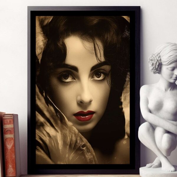Elizabeth Taylor Vintage Hollywood Art