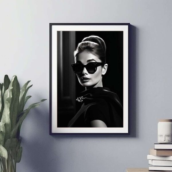 Breakfast at Tiffany's - Audrey Hepburn Movie Poster Print