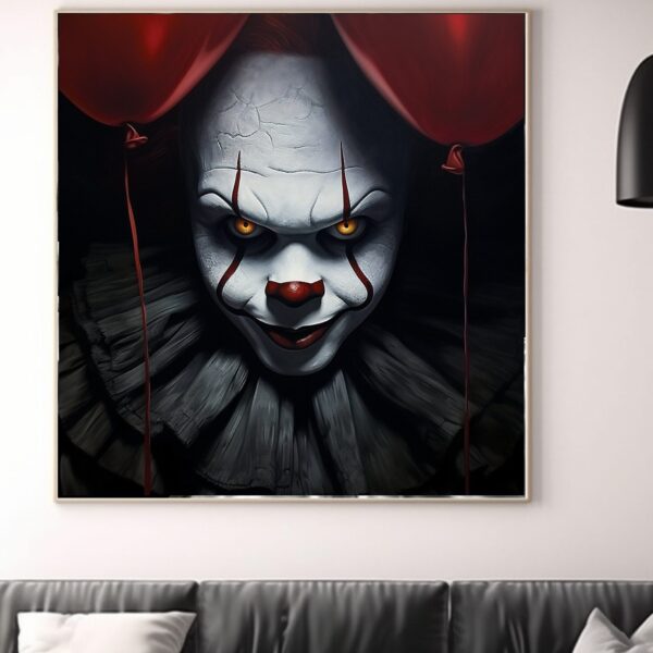 Creepy Halloween Clown Poster