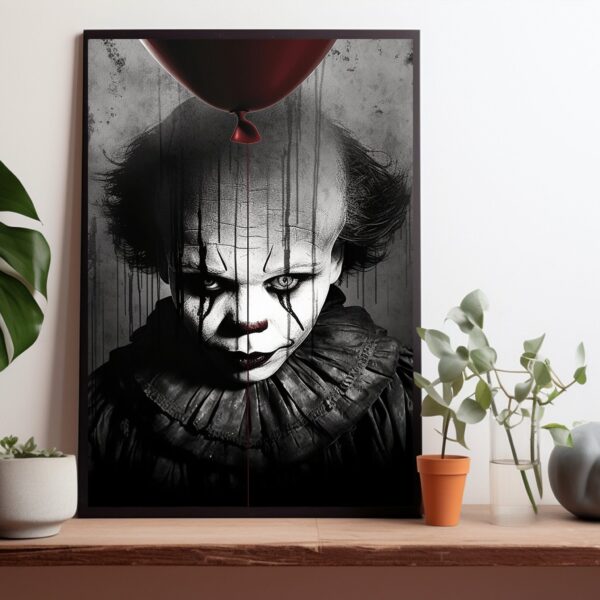 Horror Movie Creepy Clown Art Print