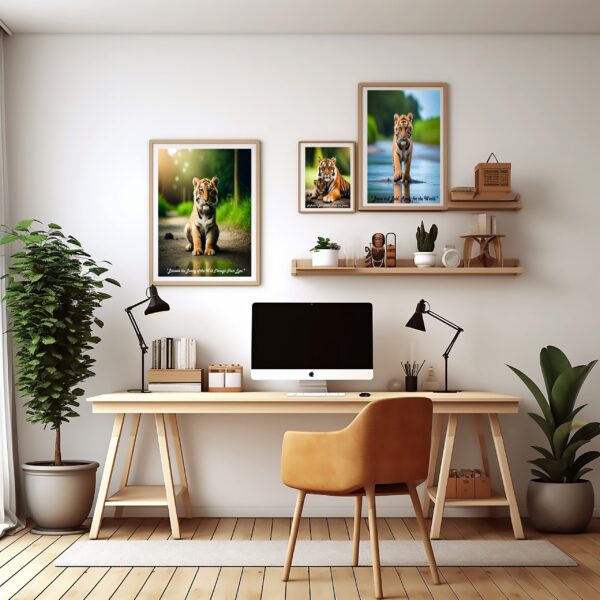 Wildlife Art Tiger Cub Print