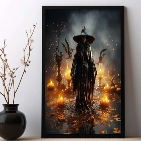 Gothic Halloween Portrait Wall Art Print