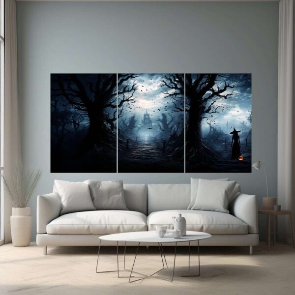 Gothic Witch Rustic Wall Art Print