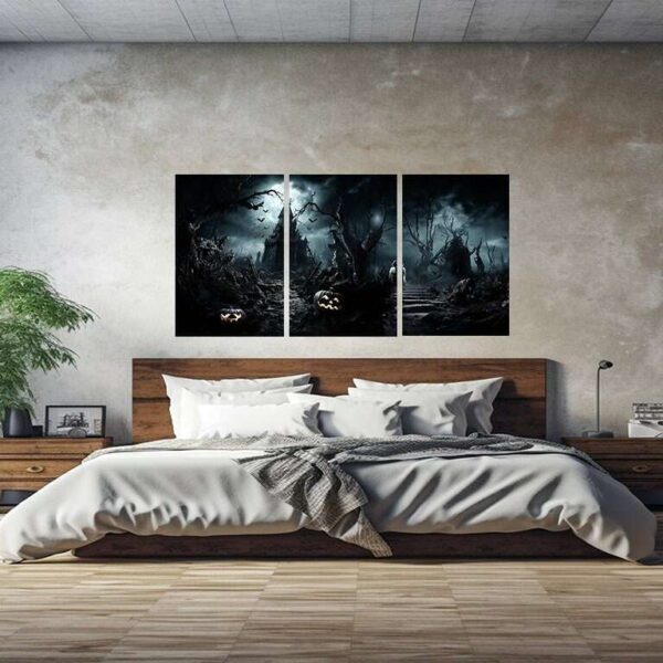 Spooky Enchanted Forest Rustic Wall Art Print