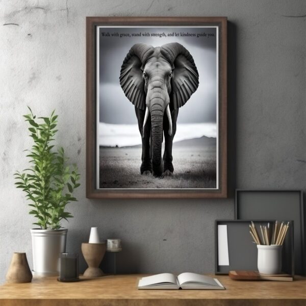 Elephant Inspirational Wall Art