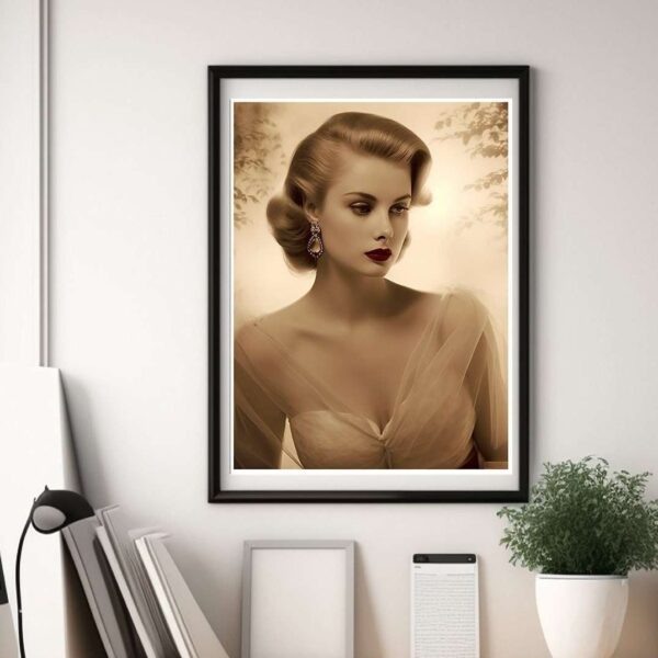 Grace Kelly Vintage Hollywood Print