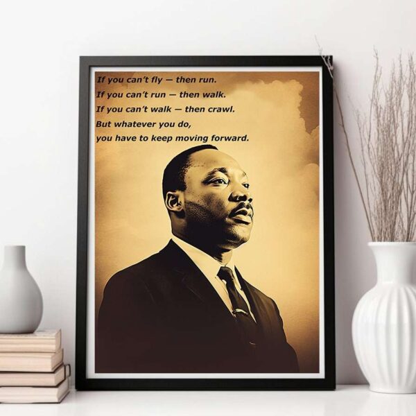 Martin Luther King Quote Prints Home Portrait Wall Art Print
