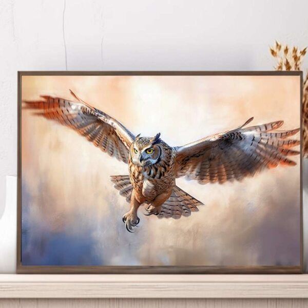 Majestic Owl in Flight