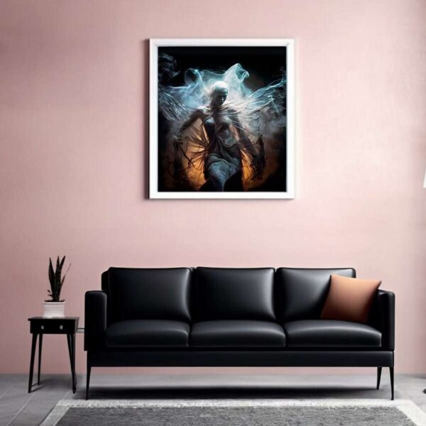 Gothic Fantasy Fallen Angels Halloween Dark Gothic Wall Art Print