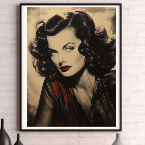 Jane Russell Vintage Hollywood Portrait Wall Art Print