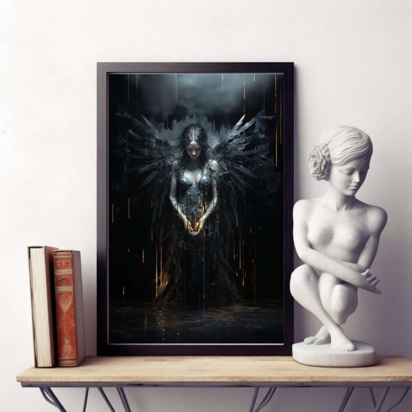 Gothic Fallen Angels Portrait Wall Art Print