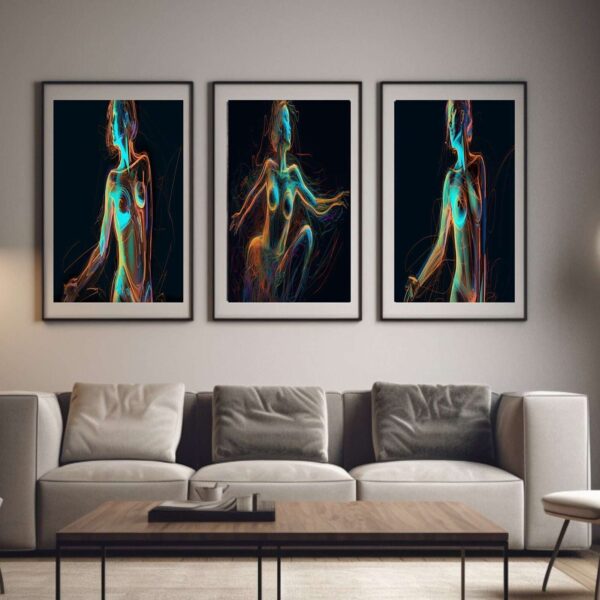Female Line Art Wall Print