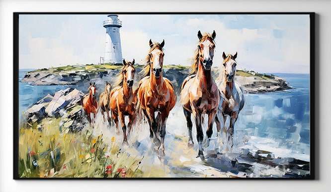 Coastal Horse Wall Art