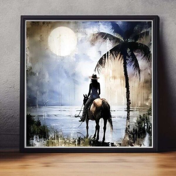 Coastal Cowgirl Wall Art