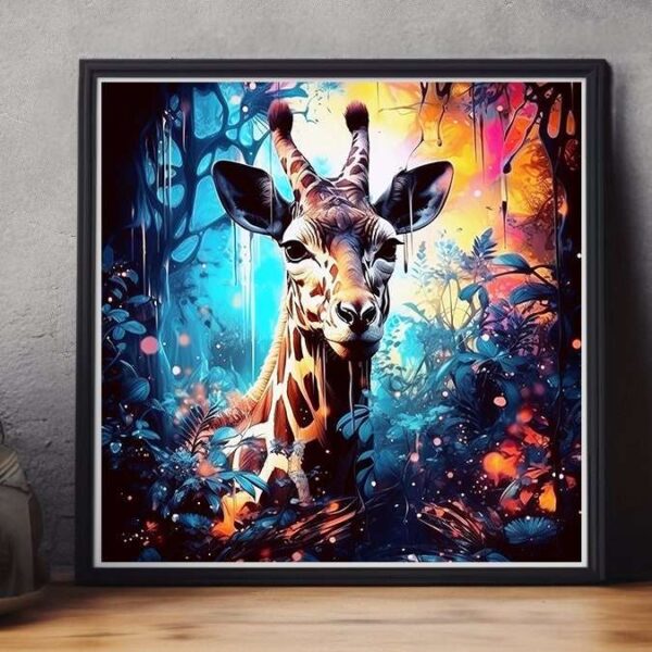 Giraffe Pop Art Print