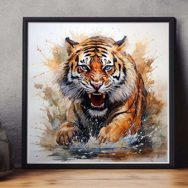 Tiger Art Print Trio