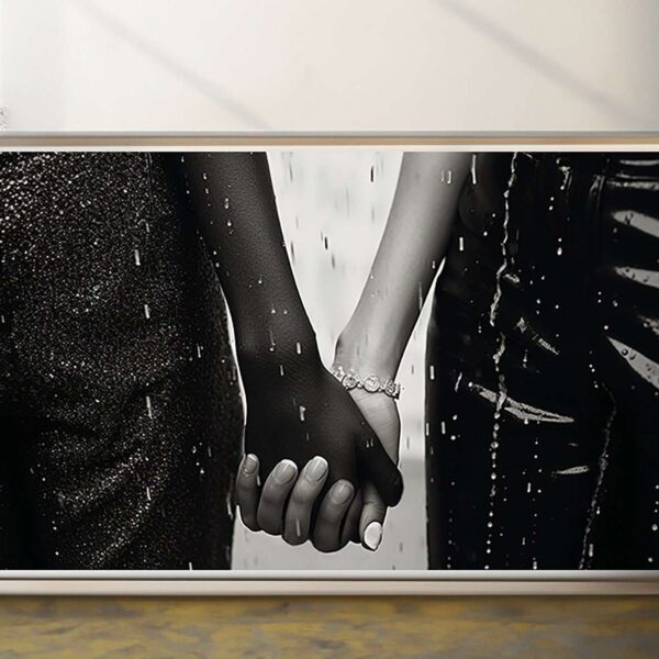 hand in hand unity art print celebrating racial harmony