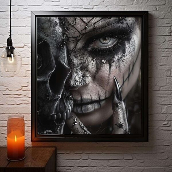 Surreal Dark Fantasy Tattoo Design Portrait Wall Art Print
