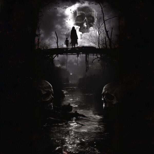 Nightmares and Horror Stories: The Crossing dark fantasy horror artwork